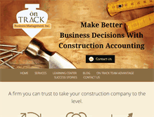 Tablet Screenshot of on-trackinc.com